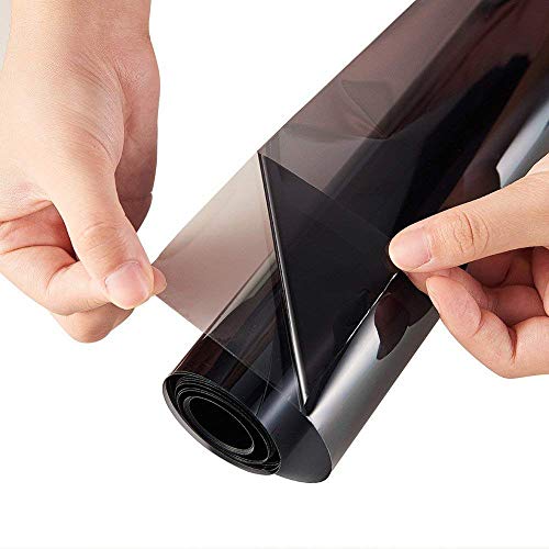 HOME13™ Privacy Window Film Window Glass Door Film for Home,Office,Bathroom Privacy (50x304 cm, 02 Light Black Film) - Image 1