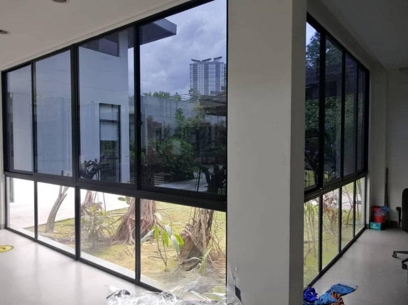 HOME13™ Privacy Window Film Window Glass Door Film for Home,Office,Bathroom Privacy (50x304 cm, 02 Light Black Film) - Image 4