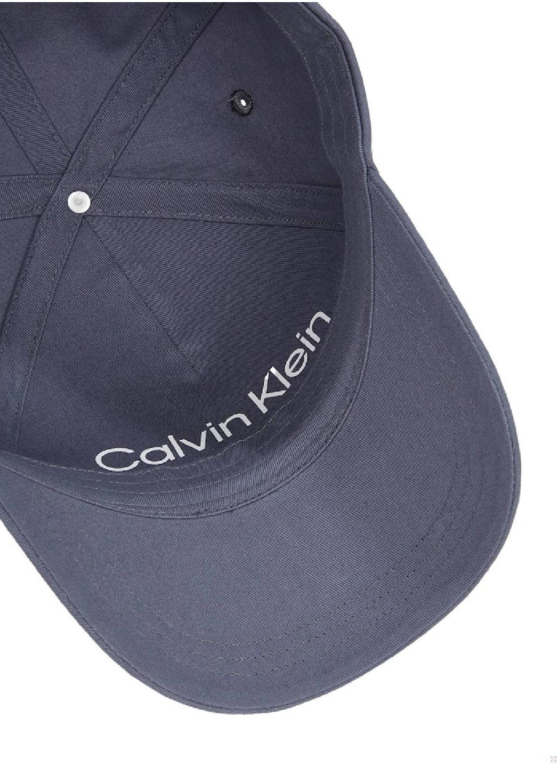 CALVIN KLEIN Men's Twill Cap - Cotton, Grey  - Image 3