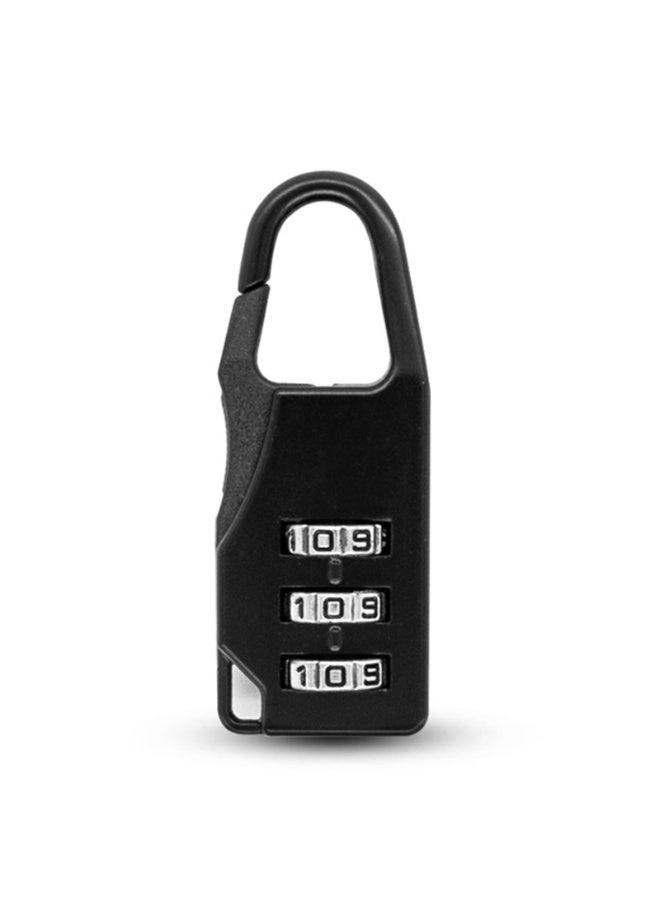4 PCS Mini Suitcase Locks – 3-Digit Combination Padlocks, Durable and Weatherproof for Luggage, Suitcases & Backpacks (Black) - Image 1