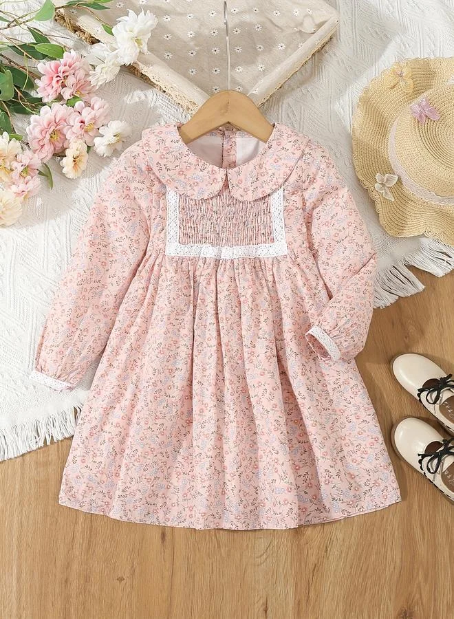 Take Two Take Two Girls Cotton Floral Print A-Line Dress