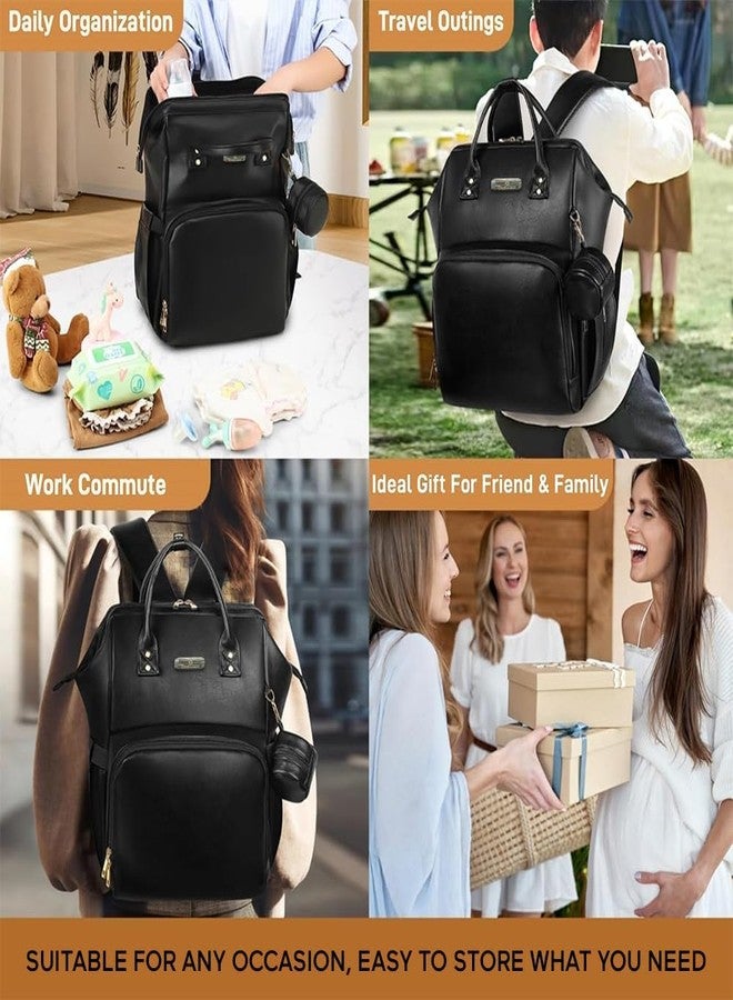 StarAndDaisy Diaper Bag/Premium Vegan Leather Diaper Bag for Mothers for Travel with Easy Acess Mobile Pocket, 28L Waterproof, Baby Bag for Mother Travel with 16 Multipurpose Pockets - Image 5