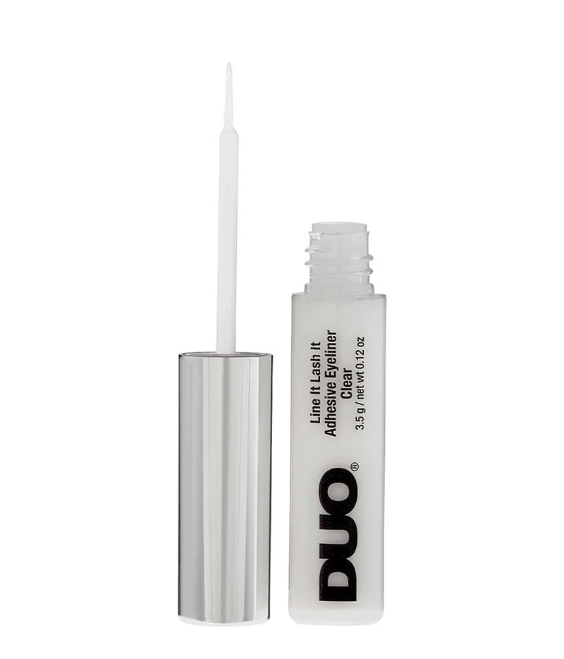DUO Line It Lash It Adhesive Eyeliner â€“ Clear, Waterproof, Long-Lasting Lash Glue Liner for Strip & Magnetic Lashes, 0.12 oz - Image 3