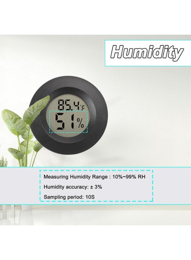 Y&D 3 قطع مقياس حرارة ورطوبة، مقياس حرارة رقمي، مقياس حرارة ورطوبة، مقياس حرارة داخلي، مقياس رطوبة لبيت الزراعة وغرفة الأطفال وحاضنات الزواحف ومكيفات الهواء - Image 5