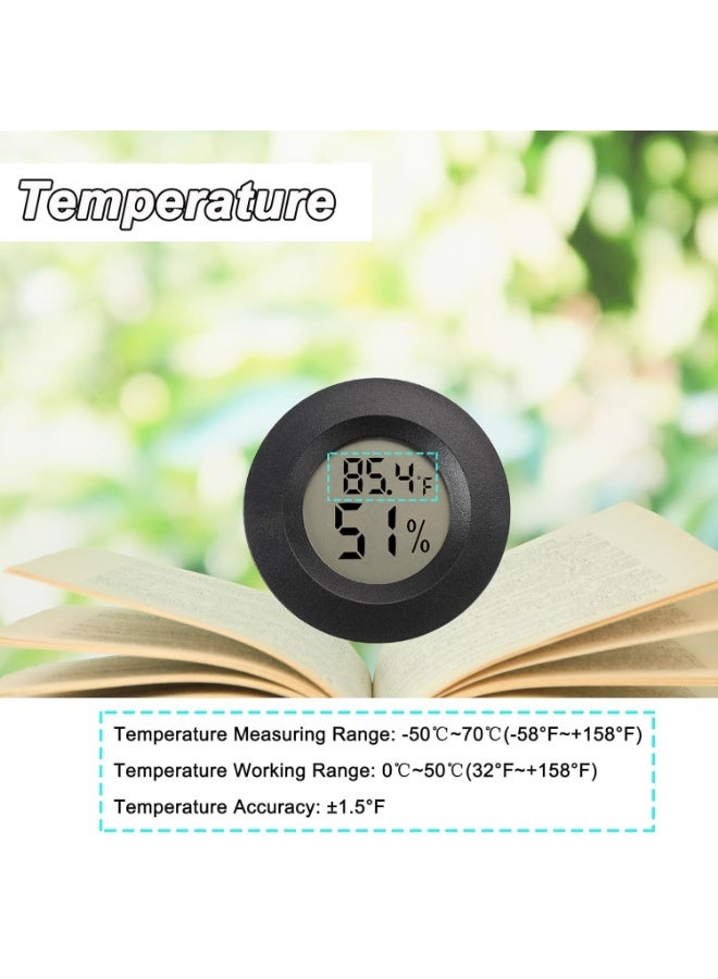 Y&D 3 قطع مقياس حرارة ورطوبة، مقياس حرارة رقمي، مقياس حرارة ورطوبة، مقياس حرارة داخلي، مقياس رطوبة لبيت الزراعة وغرفة الأطفال وحاضنات الزواحف ومكيفات الهواء - Image 4