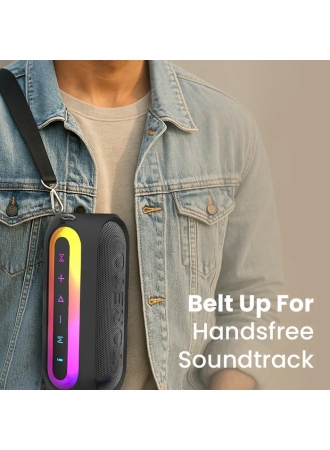 Toreto Party Dynamo Bluetooth Speaker, 50W, 8000mAh Battery, TWS, BT 5.3, Multi-Colour LED, USB/SD Card - Image 2