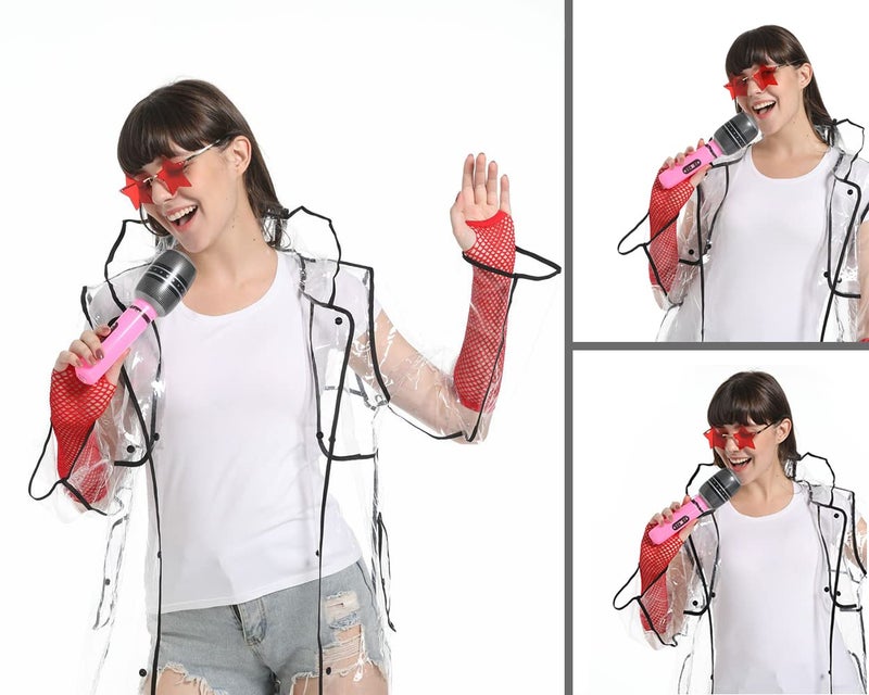 DS.DISTINCTIVE STYLE DS. DISTINCTIVE STYLE Inflatable Microphones 6 Pieces 10-Inch Blow up Microphones 80s 90s Party Favors Performace Photo Props Random Colors - Image 3