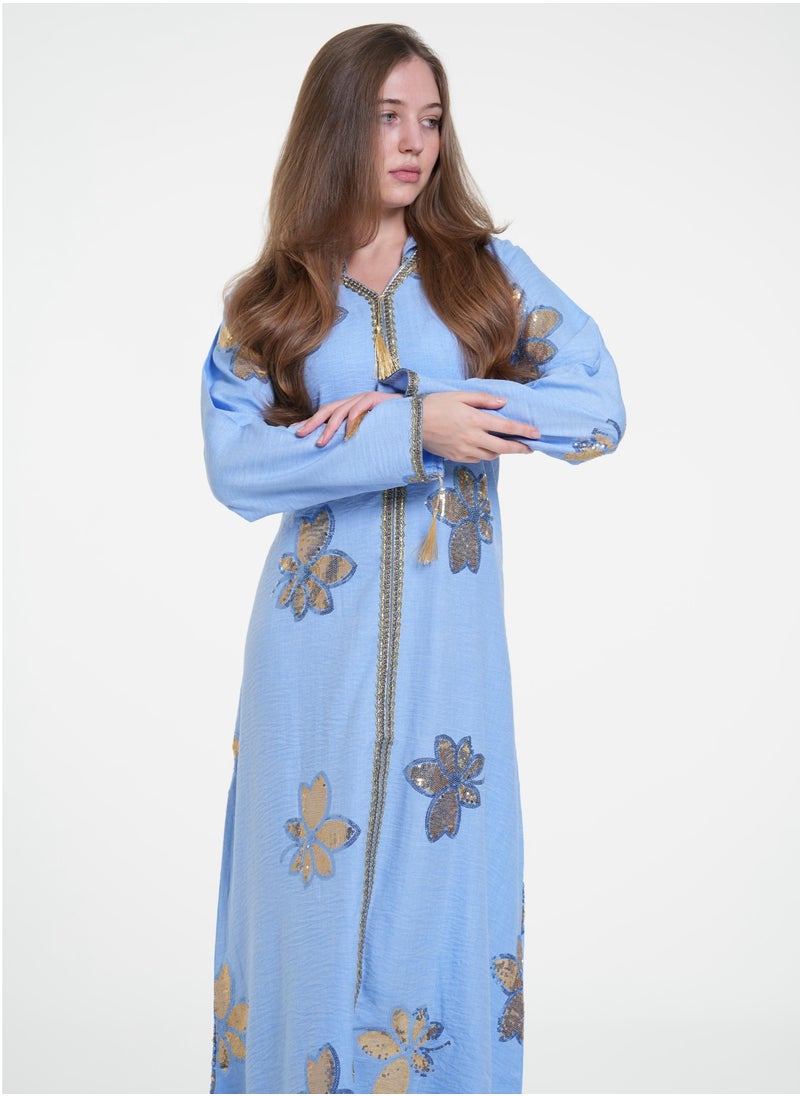 AL BENT AL SHARQIEH women jalabiya , arabian traditional dress  - Image 2