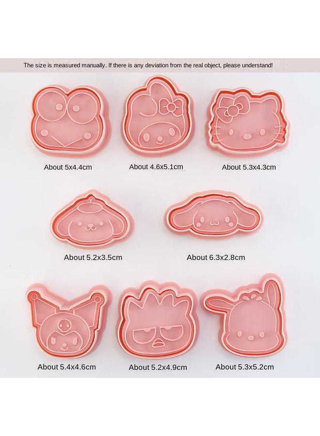 Bluejw Mini Sanrio Cartoon Biscuit Mold Household Three-Dimensional Watermelon Press Cutting Mold Manual Fold Sugar Bakers Boiling - Image 5