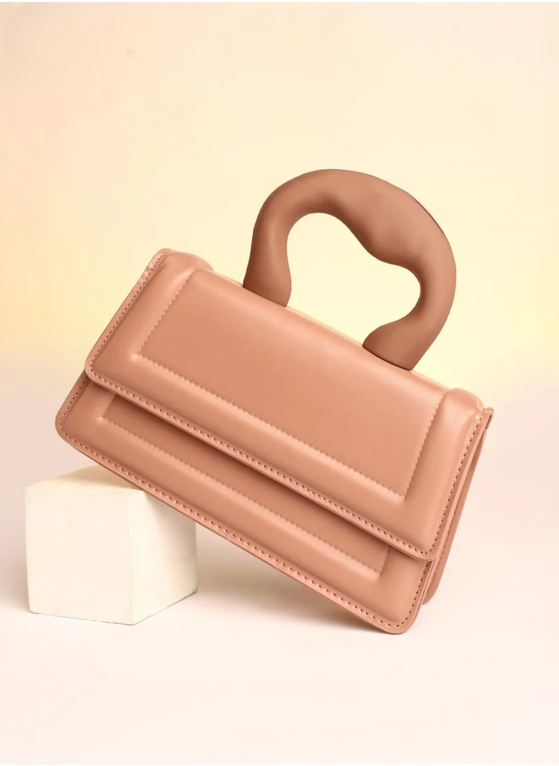 Haute Sauce The Caldera Frost Hand Bag - Chocolate Brown