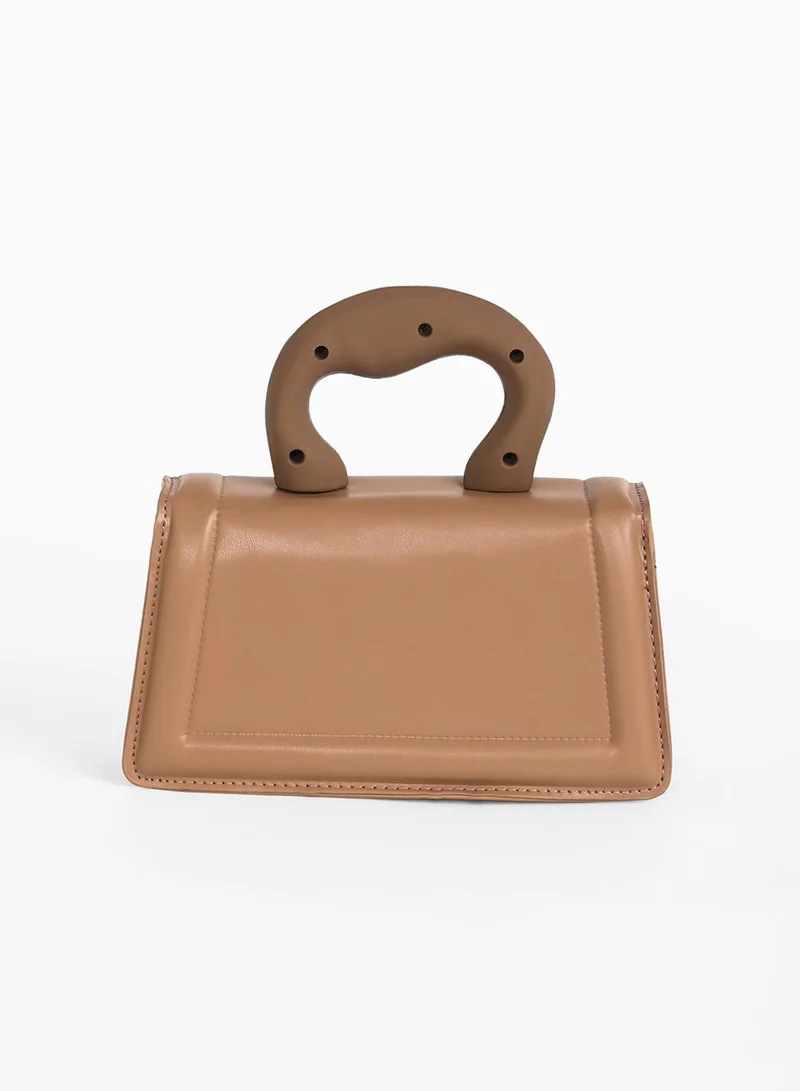 Haute Sauce The Caldera Frost Hand Bag - Chocolate Brown