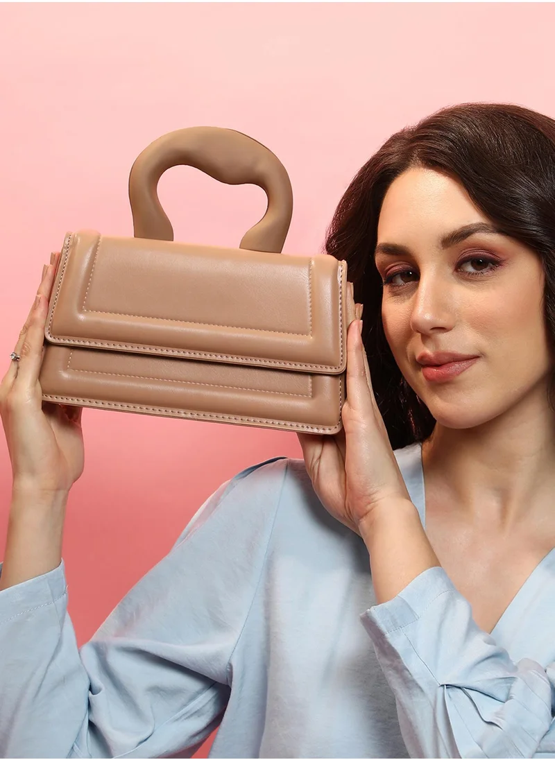 Haute Sauce The Caldera Frost Hand Bag - Chocolate Brown