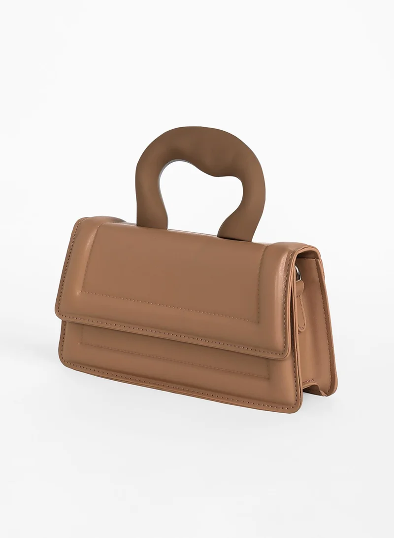 Haute Sauce The Caldera Frost Hand Bag - Chocolate Brown