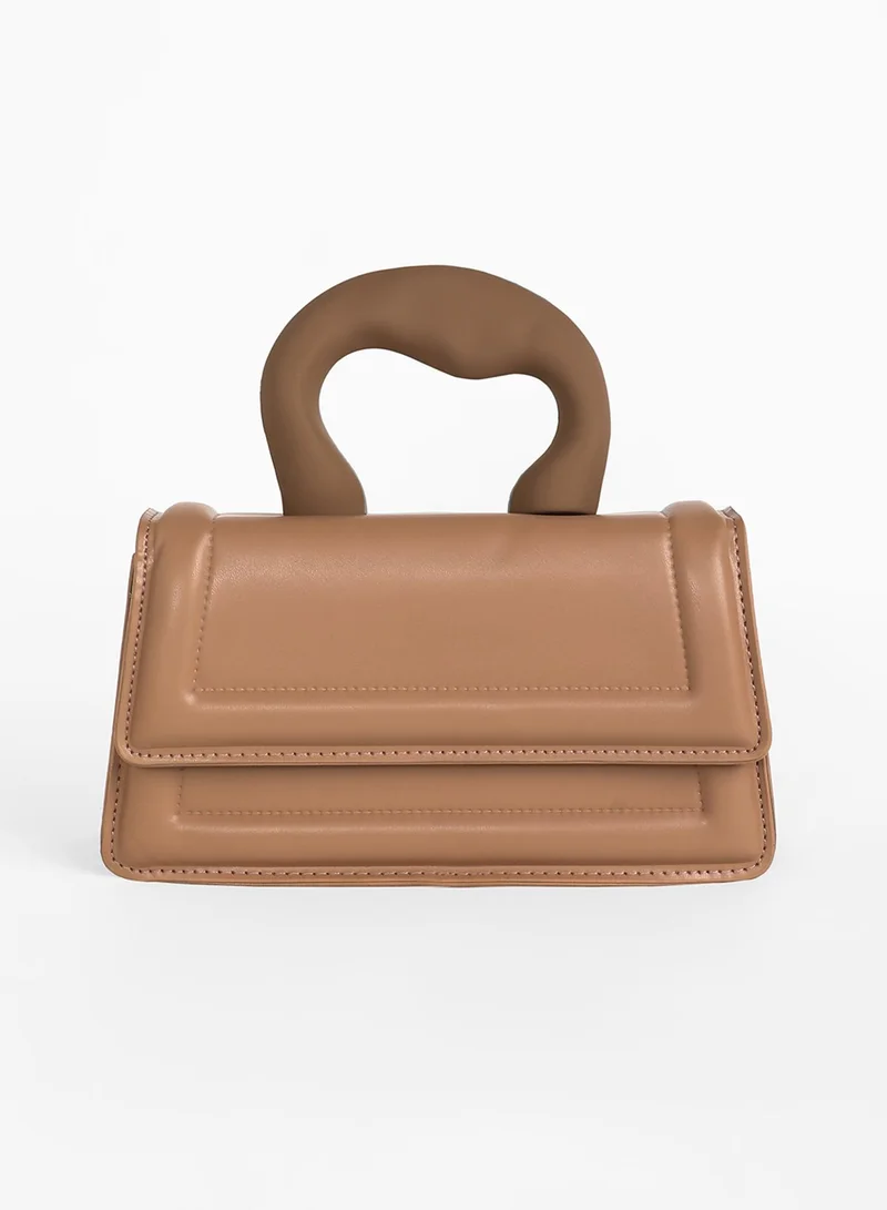 Haute Sauce The Caldera Frost Hand Bag - Chocolate Brown