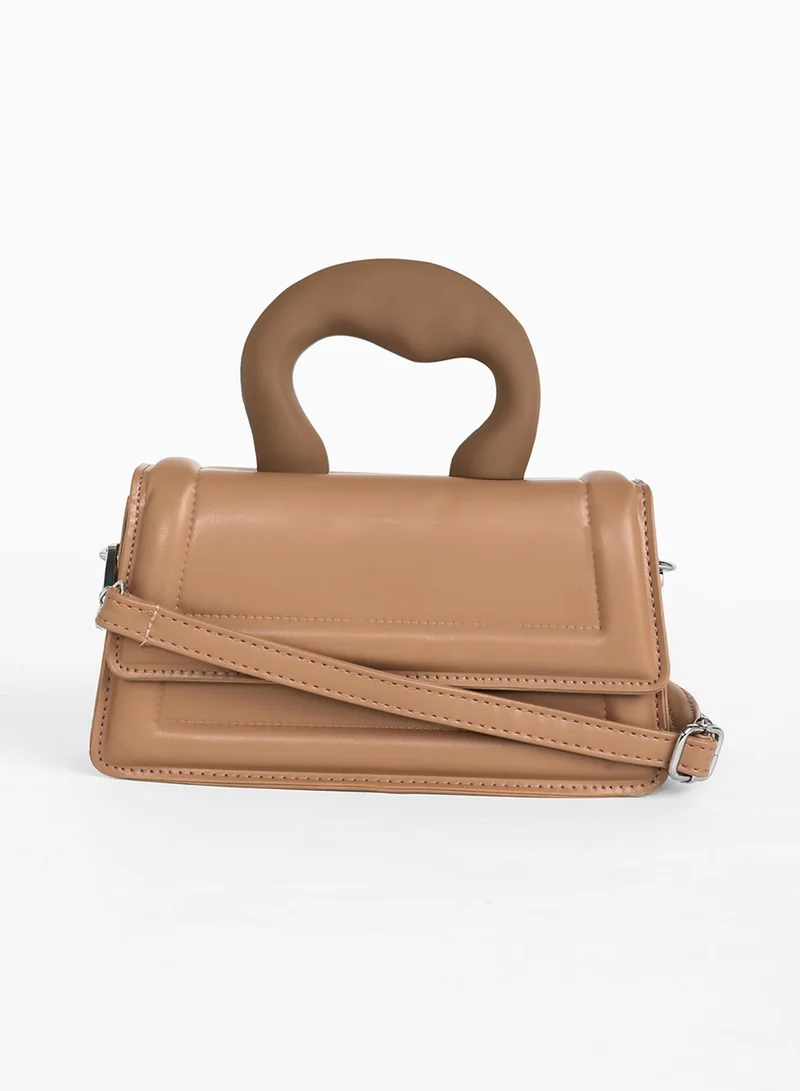 Haute Sauce The Caldera Frost Hand Bag - Chocolate Brown