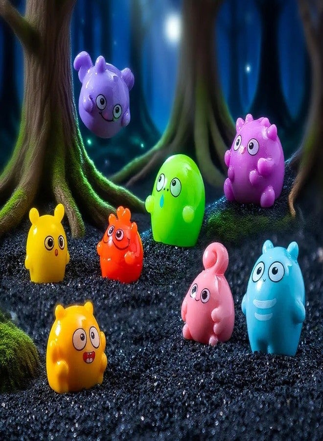 VRB Dec 8 Pcs Miniature Showpiece Set for Home Decor,Car Dashboard,Valentine,Living Room,Gifts Figurines,Cake Decoration Items,Figurines for Home Decor. (8 Pcs Colorful Character Miniature) - Image 1