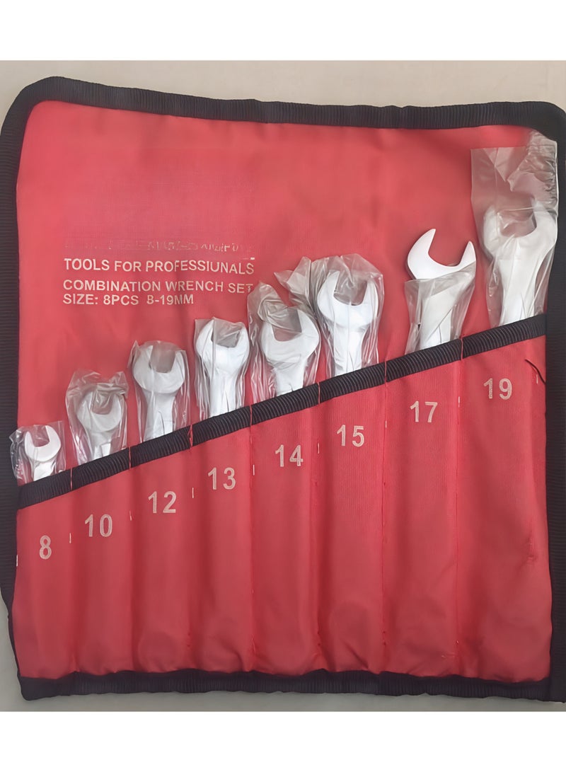 Professional 8Pcs Combination Wrench Set