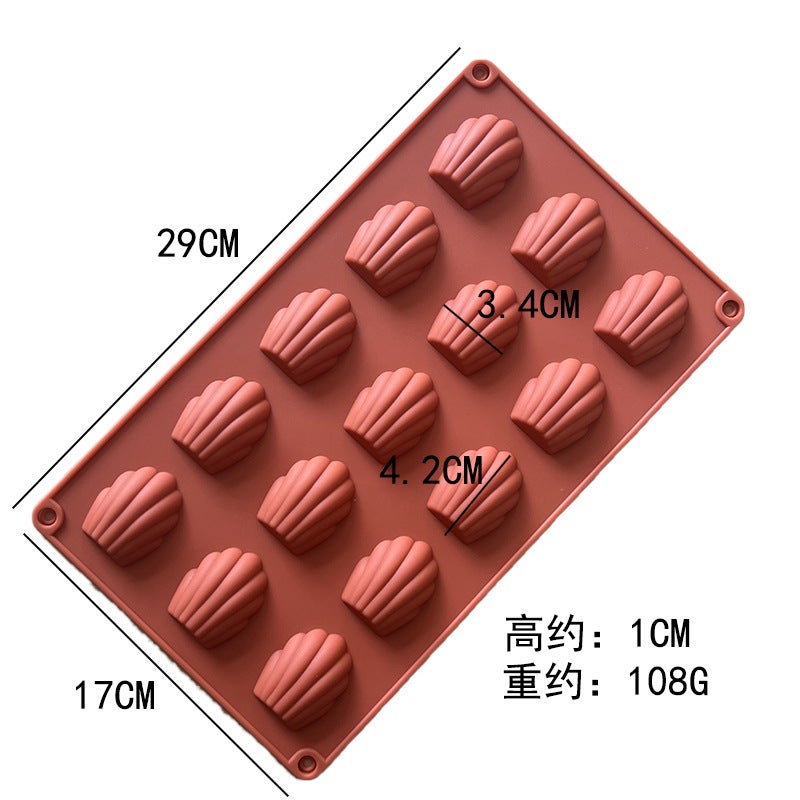 Spot Madeleine Mold Shell Cake Mold Silicone Cake Mold Scallop Cookie Mold Diy Baking Tools - Image 1