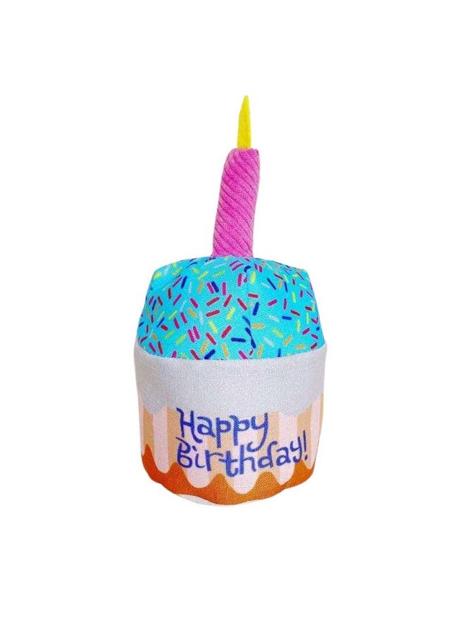 ROYALTY ESSENTIALS Pet Dog Birthday Cake Cupcake Plush Squeaker Toy Dog Cat Supplies Gifts Gift (Birthday Cake) - Image 4