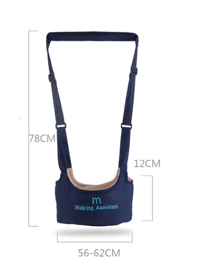 SYOSI Baby Walker Toddler Walking Harness, Adjustable Baby Walking Wings Learn to Walk Assistant Baby Walker Protective Belt, Safe Standing Walk Tool Help Baby Keep Balance Walk Navy Blue - Image 5