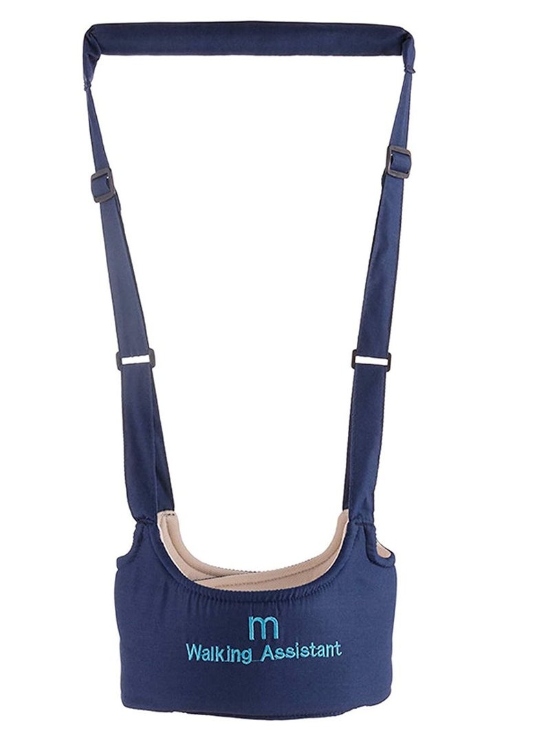 SYOSI Baby Walker Toddler Walking Harness, Adjustable Baby Walking Wings Learn to Walk Assistant Baby Walker Protective Belt, Safe Standing Walk Tool Help Baby Keep Balance Walk Navy Blue - Image 1