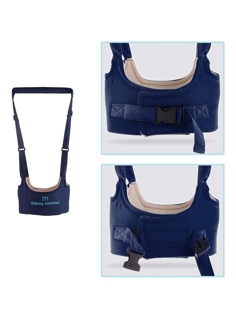 SYOSI Baby Walker Toddler Walking Harness, Adjustable Baby Walking Wings Learn to Walk Assistant Baby Walker Protective Belt, Safe Standing Walk Tool Help Baby Keep Balance Walk Navy Blue - Image 3
