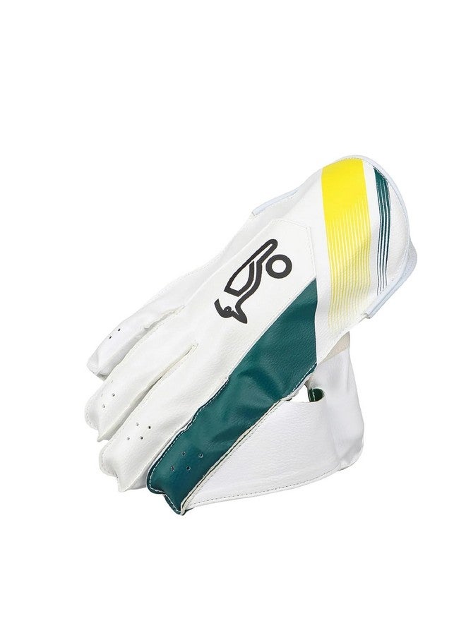 KOOKABURRA KOOKABURRA Pro 3.0 Wicket Keeping Gloves (Green/Gold) (Youth) - Image 3