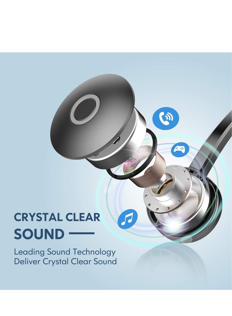 KASTWAVE USB Computer Headset with Mic, Noise Cancelling, Comfortable Fit - Perfect for Office, Telework, and Zoom - 3.5mm & USB Plug Options - Crystal Clear Chat - In-line Control - Wide Compatibility - Image 3