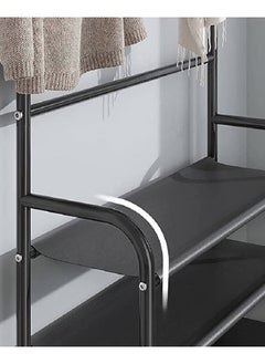 AGD Four Shelves Professional Multifunctional Clothes And Shoes Stand With Hooks Clothes Hanger For Bedroom Entryway Bathroom 80*26*153cm  - Image 5