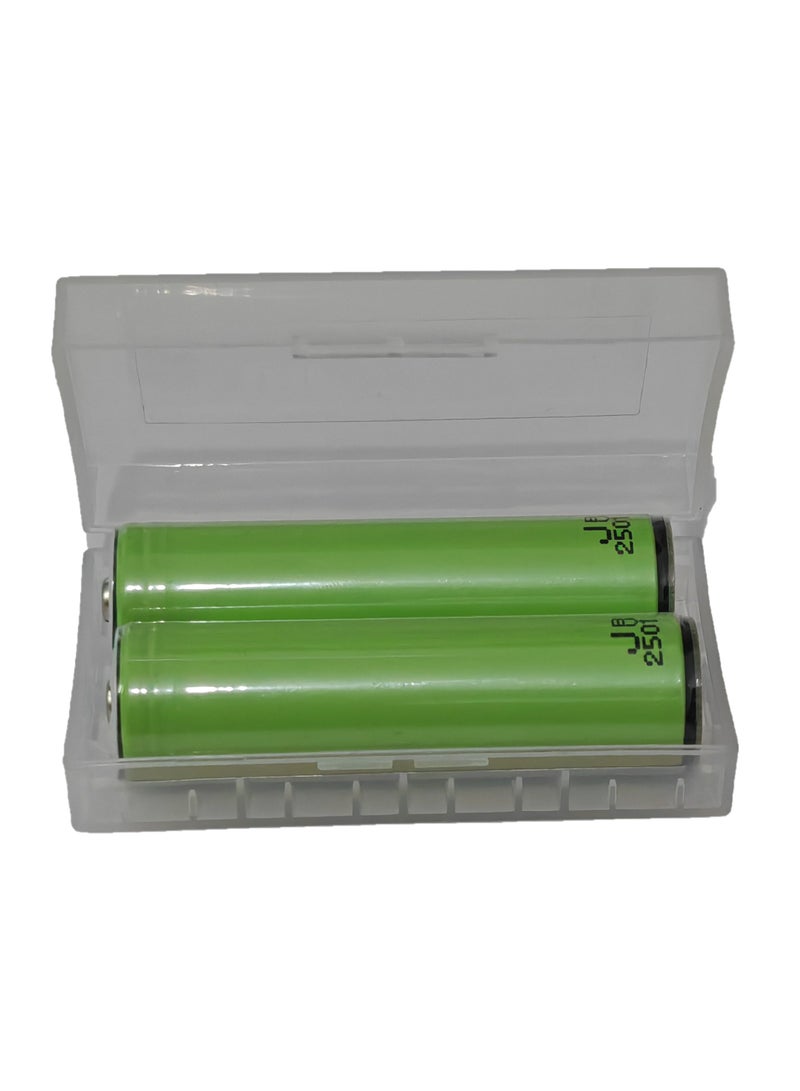 باناسونيك بطارية ليثيوم قابلة لإعادة الشحن 18650، سعة 3200 مللي أمبير/ساعة، صُنعت في اليابان، عبوة من قطعتين - Image 3