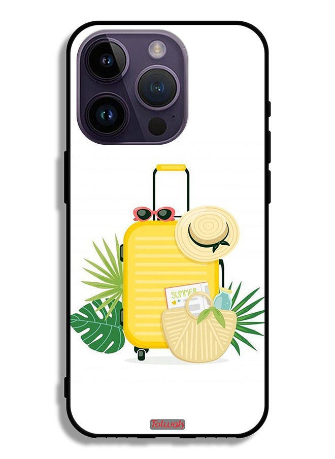 Tolwak Apple iPhone 14 Pro Protective Case Summer Digital Art  - Image 2