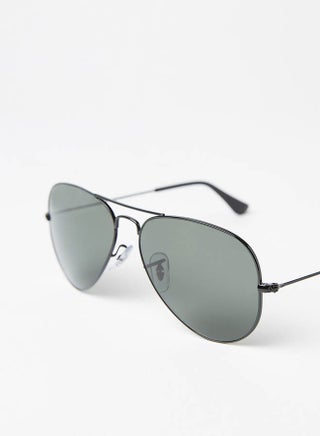 Unisex Polarized Aviator Sunglasses - 0RB3025 - Lens Size: 58 mm - Black - view 2