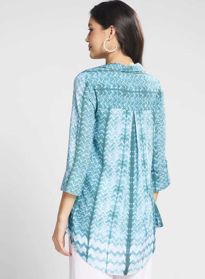 Biba Button Down Printed Shirt