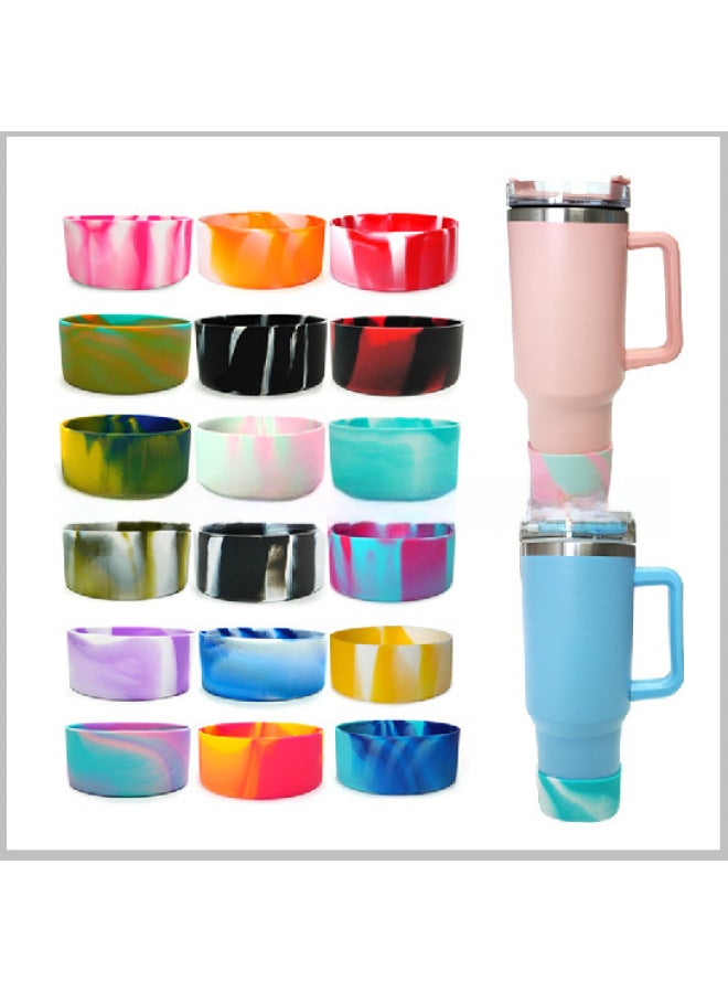 Cross-border Hot STANLEY Stanley Mug Silicone Sleeve Fit 30/40OZ Car Cup 7.5cm Diameter-Color:Red-Specifications:7.5cm  - Image 2