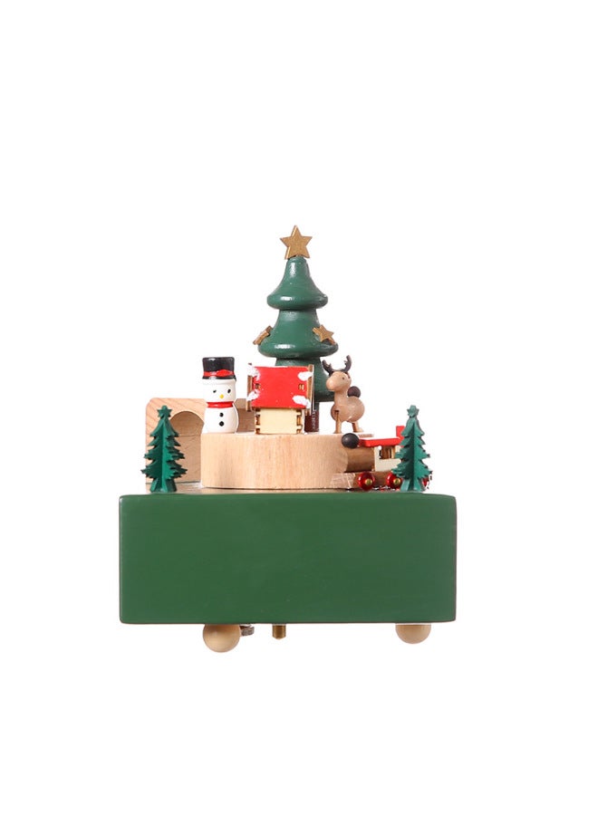 Music Box Solid Wood Music Box Christmas Train Children's Teacher Valentine's Day Christmas Gift For Best Friend's Birthday - Image 5