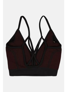 The Giving Movement Women Textured Padded Contrast Sweet Heart Bra, Multicolor  - Image 2