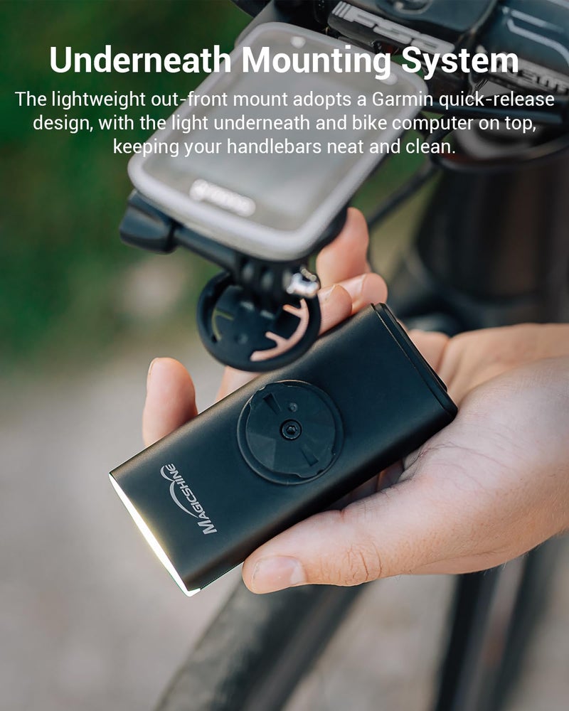 Magicshine أضواء دراجة ماجيكشاين EVO 1300 مثبتة رأسًا على عقب 1300 لومن مصابيح أمامية للدراجات مع تحكم عن بُعد، نوع-C ومضادة للماء لمصباح أمامي للدراجة لركوب الليل - Image 4