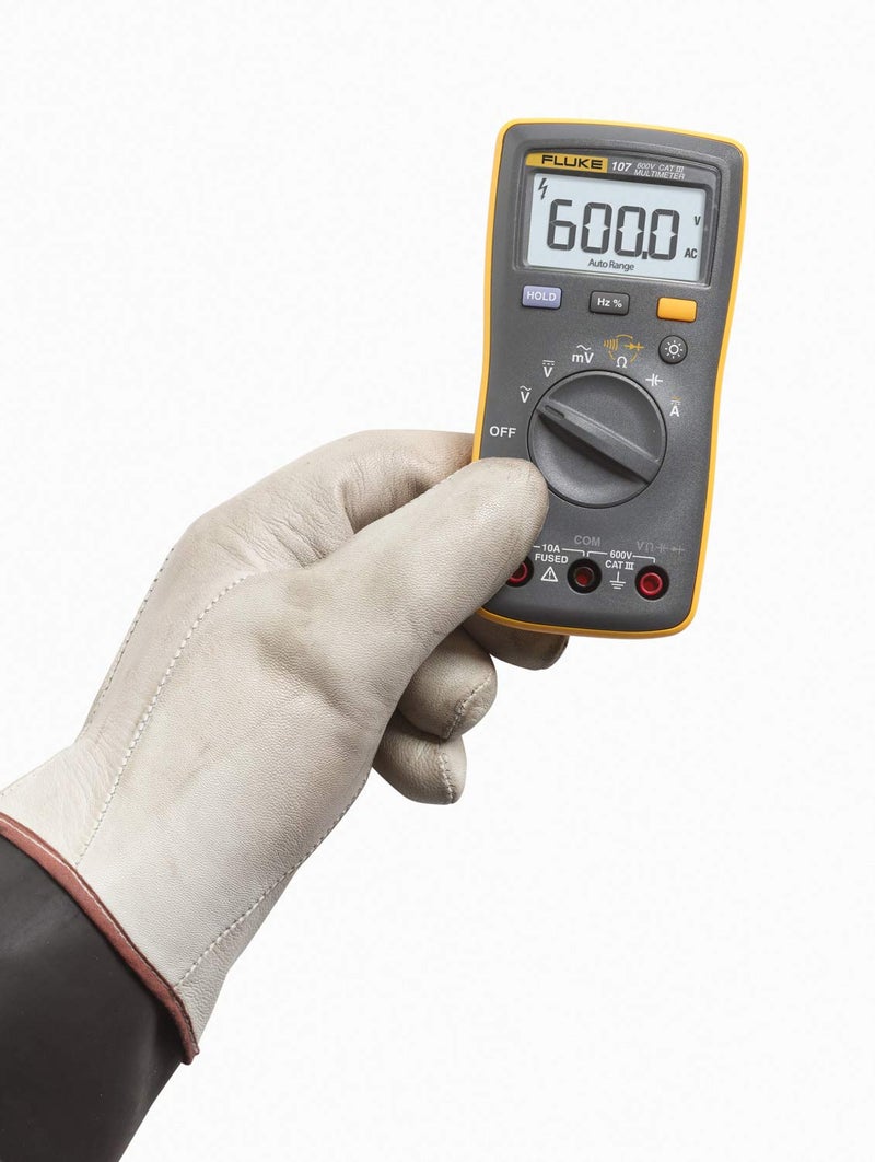 Fluke 107 AC/DC Current Handheld Digital Multimeter by Fluke, Gray - Image 2