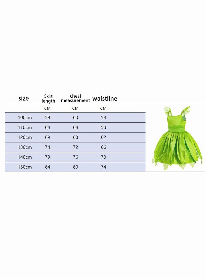 Three Piece Set Princess Skirt Fairy Cosplay Hallowee Costume for Girls Fancy Birthday Party Outfit Fairy Dress with Wings - Image 2