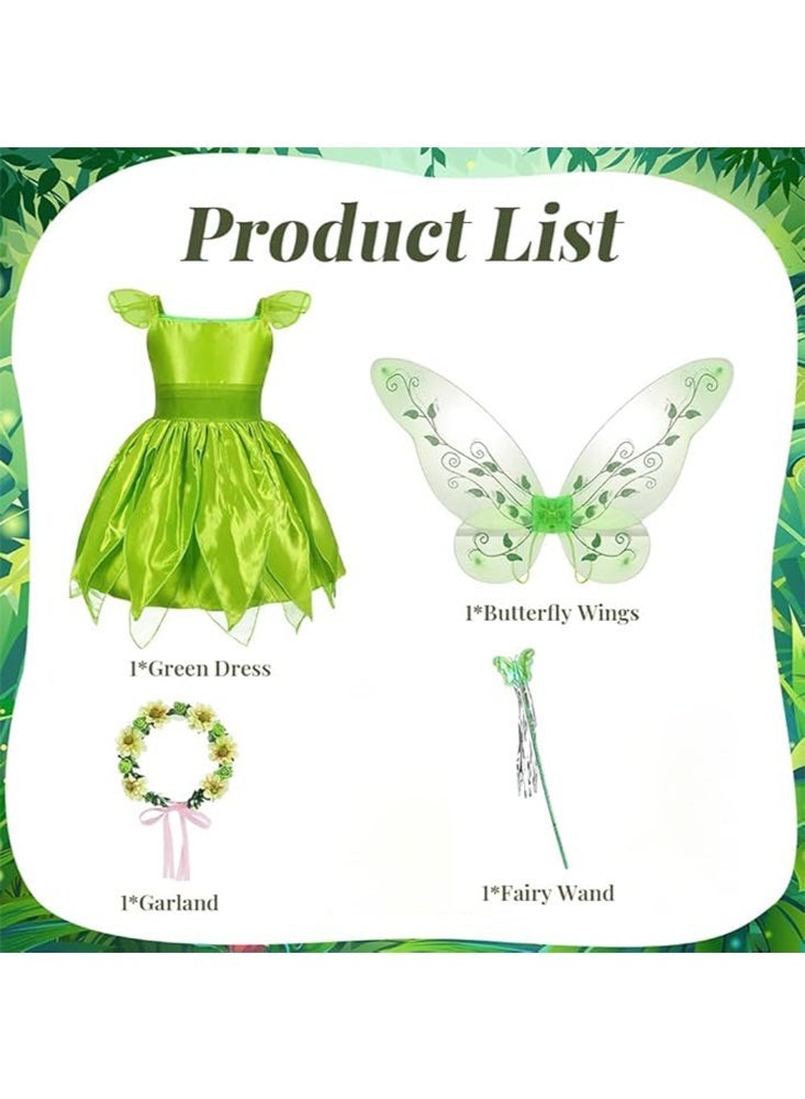 Three Piece Set Princess Skirt Fairy Cosplay Hallowee Costume for Girls Fancy Birthday Party Outfit Fairy Dress with Wings - Image 3