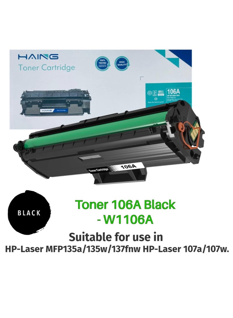 Haing Toner 106A Black - W1106A - Image 1