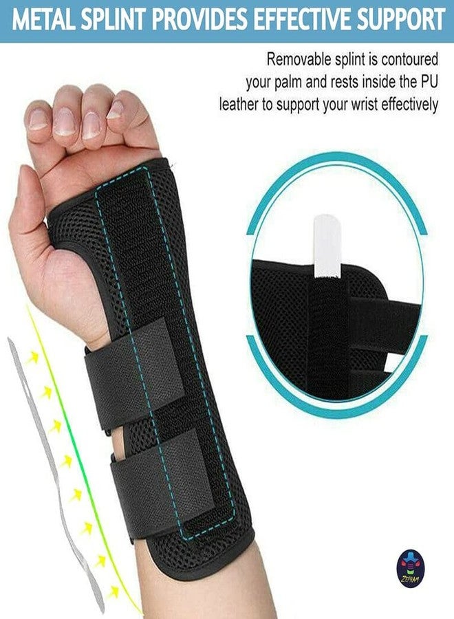 Zepham Wrist Support For Pain Relief Carpal Tunnel Splint Right-Hand Thumb Support For Men And Women Tunnel Syndrome Wrist Thumb Brace (Right Hand) Black_Medium. - Image 3