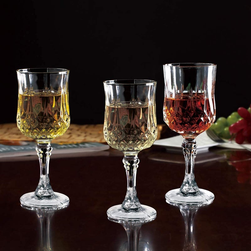 ROSEFINCH Wine GlassesWhiskey GlassesBeverage Glasses Set of 6 Great for Drinking Wine Whiskey or Juice Versatile Glass CupsGlassware SetsGlass Tumbler 230ML - Image 2