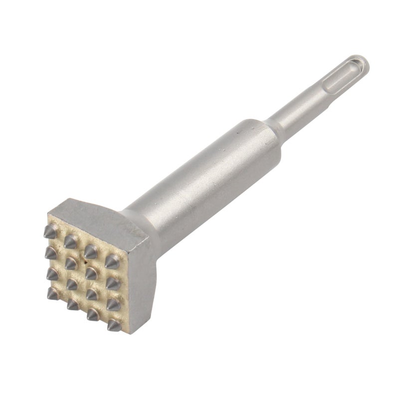 Electric Hammer Chisel Bit: Premium Steel Material - 16 Cuspidal Teeth Power Hammer Drill Bit for Construction Site Wall Concrete Surface Roughening - Image 1