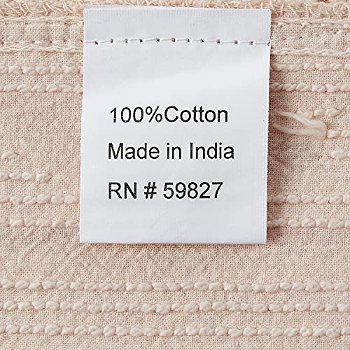 Beatrice Home Fashions Medallion Chenille Bedspread, Queen, Blush - Image 4