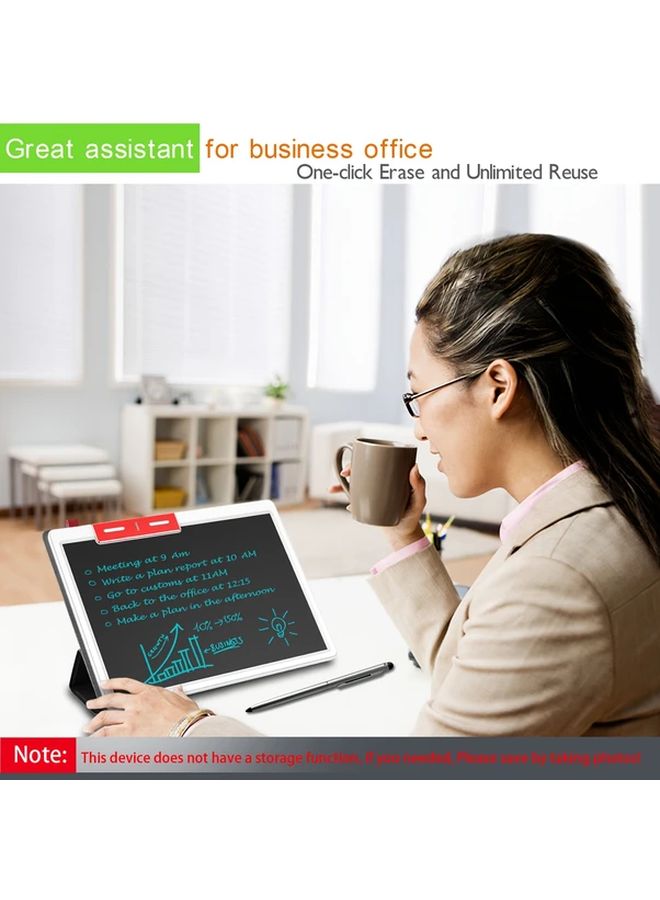 10 Inch Electronic Handwriting Board One Click Erase Foldable Case Portable Lightweight PG105T W01 Brown - Image 2