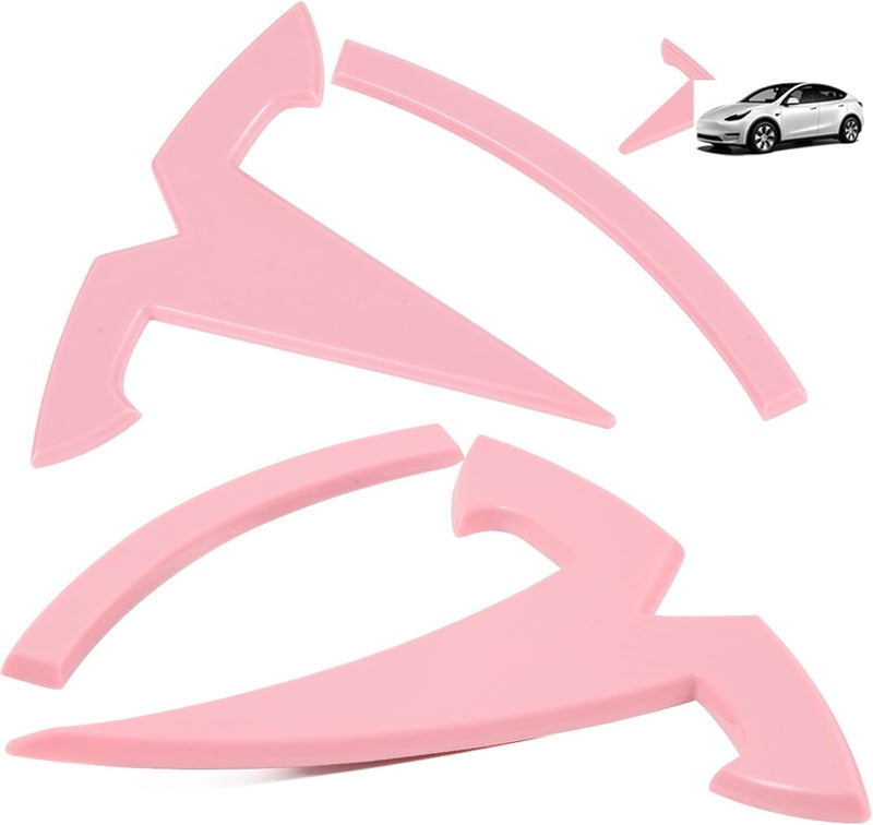 Nanaholy ملحقات شعار متوافقة مع Model Y 2023 2022 2021، مجموعة من 3 قطع لغطاء الشعار بناء موثوق يوميا - Image 1