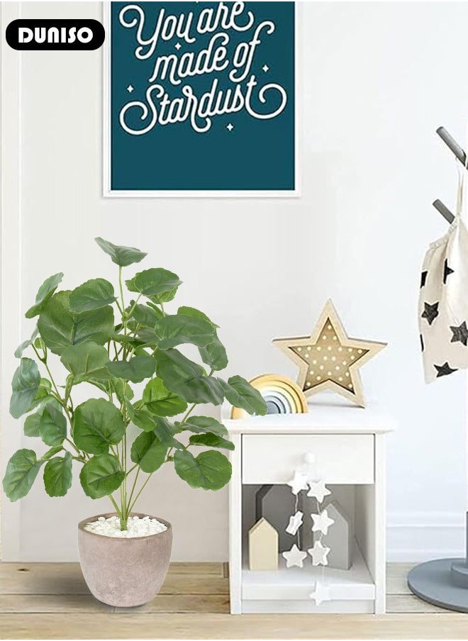 DUNISO Artificial Tree, Artificial Plant Potted with Lifelike Leaves,Perfect lifelike Plant for Home Decor and Office Decor Indoor and Outdoor,Garden and Modern Decor Housewarming gift,Without Flowerpot  - Image 5