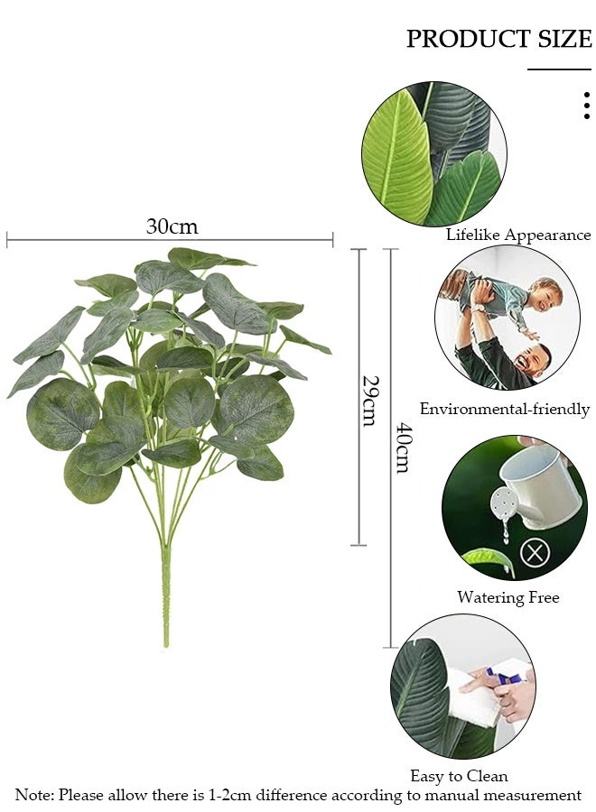 DUNISO Artificial Tree, Artificial Plant Potted with Lifelike Leaves,Perfect lifelike Plant for Home Decor and Office Decor Indoor and Outdoor,Garden and Modern Decor Housewarming gift,Without Flowerpot - Image 2