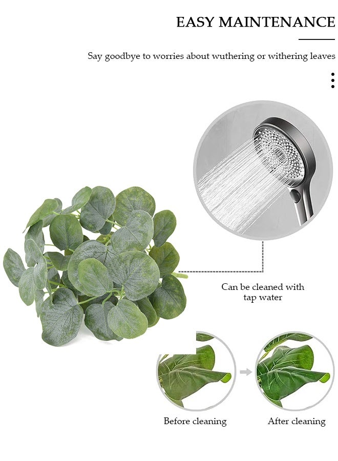 DUNISO Artificial Tree, Artificial Plant Potted with Lifelike Leaves,Perfect lifelike Plant for Home Decor and Office Decor Indoor and Outdoor,Garden and Modern Decor Housewarming gift,Without Flowerpot - Image 4